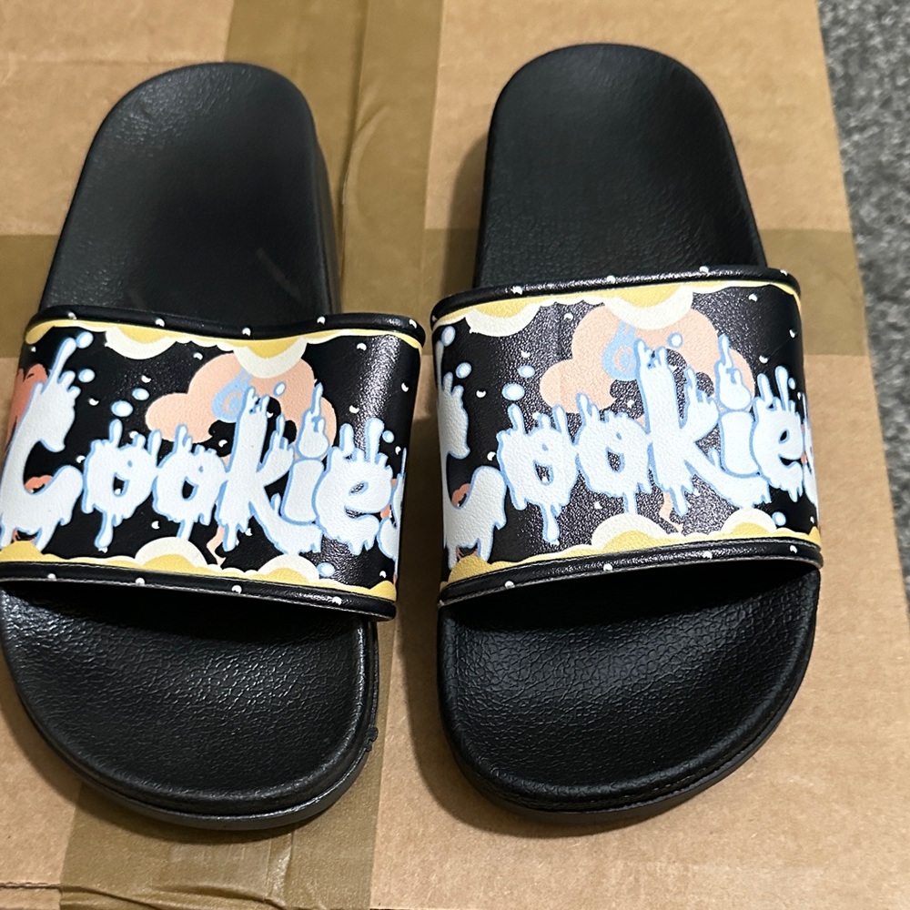 Black Slide Sandals